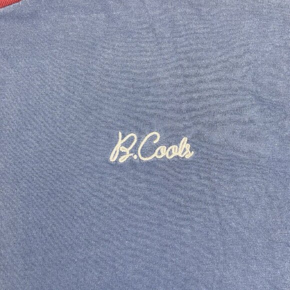 Barney Cools Blue Casual Cotton Crew Neck Short Sleeve Tee T Shirt Mens Medium M - Picture 4 of 7
